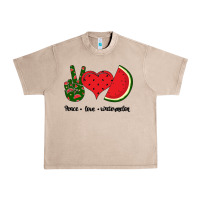 French Oak Peace Love Watermelon Urban Heavy Tee - Bettercallsaul