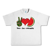 Lunar Rock Peace Love Watermelon Urban Heavy Tee - Bettercallsaul