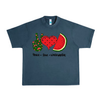 Midnight Navy Peace Love Watermelon Urban Heavy Tee - Bettercallsaul