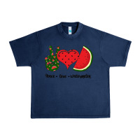 Navy Peace Love Watermelon Urban Heavy Tee - Bettercallsaul
