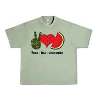 Oil Green Peace Love Watermelon Urban Heavy Tee - Bettercallsaul