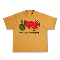 Peanut Butter Peace Love Watermelon Urban Heavy Tee - Bettercallsaul
