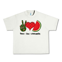 Pistachio Peace Love Watermelon Urban Heavy Tee - Bettercallsaul