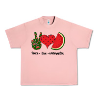 Salmon Peace Love Watermelon Urban Heavy Tee - Bettercallsaul