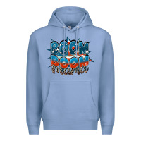 Colony Blue Boom boom Mama Mother's Day Premium Hoodie - FaDigitalArtStudio