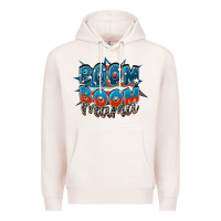 Pale Pink Boom boom Mama Mother's Day Premium Hoodie - FaDigitalArtStudio
