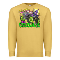 Antique Gold Monster Crusher Premium Sweatshirt - CowhideDigitalArt