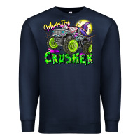 Navy Monster Crusher Premium Sweatshirt - CowhideDigitalArt