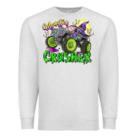 Oatmeal Heather Monster Crusher Premium Sweatshirt - CowhideDigitalArt