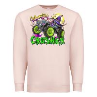 Pale Pink Monster Crusher Premium Sweatshirt - CowhideDigitalArt