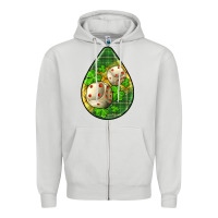 Dove Grey st.patrick's teardrop earrings Zipper Hoodie - FaDigitalArtStudio