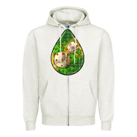 Oatmeal Heather st.patrick's teardrop earrings Zipper Hoodie - FaDigitalArtStudio