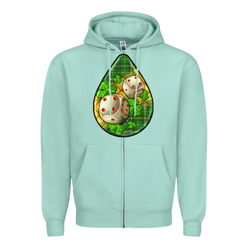 St.patrick's Teardrop Earrings Zipper Hoodie by FaDigitalArtStudio | Teevron