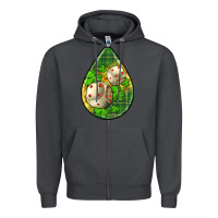 Smoke st.patrick's teardrop earrings Zipper Hoodie - FaDigitalArtStudio