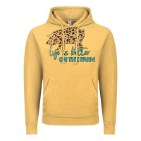 Vintage Mustard Life is Better on the Farm Vintage Hoodie - Bettercallsaul