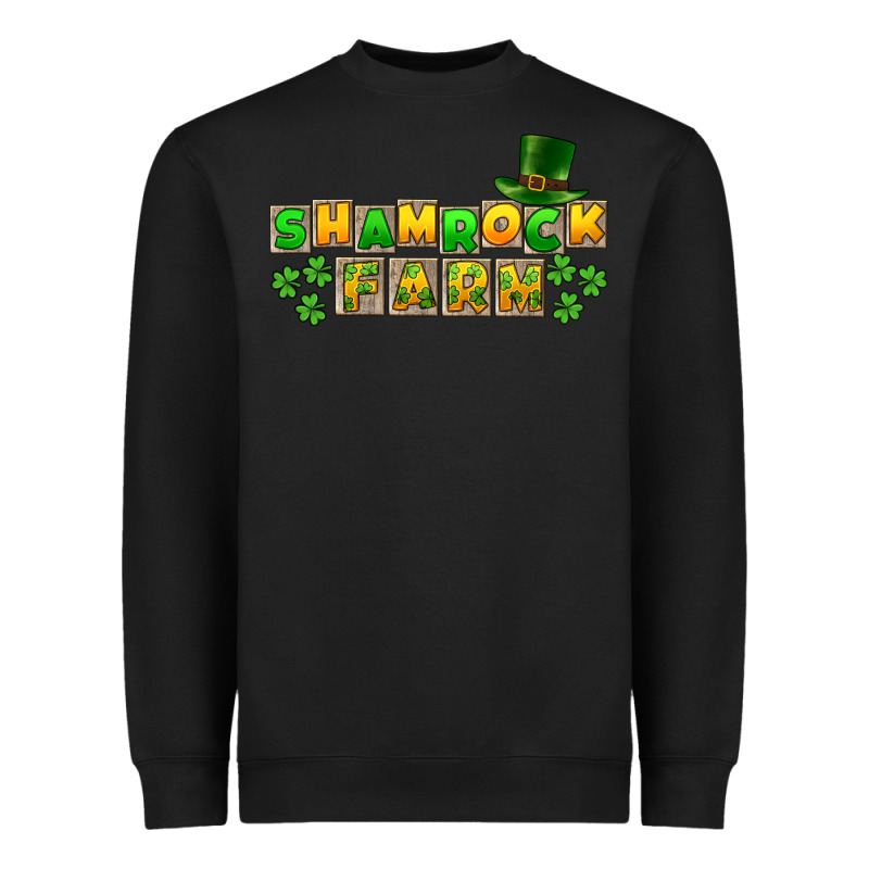 St. Patrick's Shamrock Farm Heavyweight Sweatshirt by CowGirlArtShop | Teevron