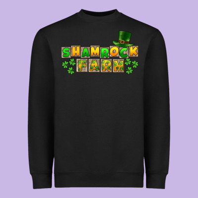 St. Patrick's Shamrock Farm Heavyweight Sweatshirt Designed By Cowgirlartshop