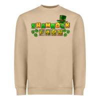 Mushroom St. Patrick's Shamrock farm Heavyweight Sweatshirt - CowGirlArtShop