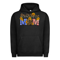 Pigment Black military mom with soldier boots Urban Hoodie - Artiststas