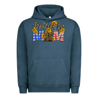 Pigment Midnight Navy military mom with soldier boots Urban Hoodie - Artiststas