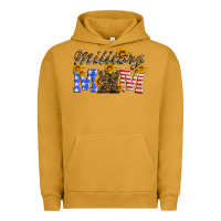 Pigment Peanut Butter military mom with soldier boots Urban Hoodie - Artiststas
