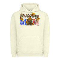 Pigment Pistachio military mom with soldier boots Urban Hoodie - Artiststas
