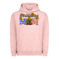 Pigment Salmon military mom with soldier boots Urban Hoodie - Artiststas