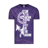 Cloud Purple she is the anchor keeping my feet on the ground Vintage Tee - Bettercallsaul