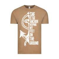 Vintage Coffee she is the anchor keeping my feet on the ground Vintage Tee - Bettercallsaul