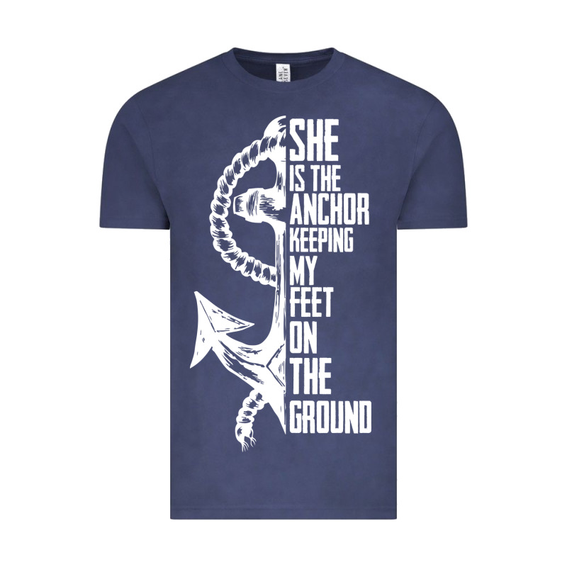 She Is The Anchor Keeping My Feet On The Ground Vintage Tee by Bettercallsaul | Teevron
