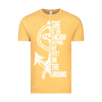 Vintage Mustard she is the anchor keeping my feet on the ground Vintage Tee - Bettercallsaul