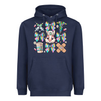 Navy easter bow Heavyweight Hoodie - CowhideDigitalArt