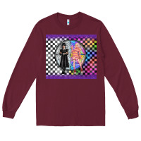 Burgundy gothic girl horror family Long Sleeve Tee - TumblerDesignByShophia