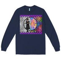 Navy gothic girl horror family Long Sleeve Tee - TumblerDesignByShophia