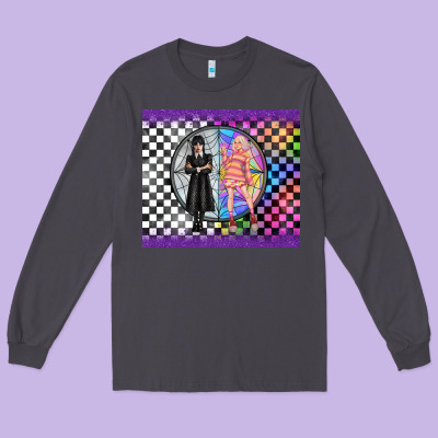 Gothic Girl Horror Family Long Sleeve Tee Designed By Tumblerdesignbyshophia
