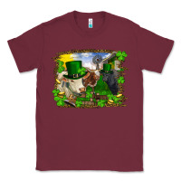Burgundy St patrick's day cows Classic Tee - RanaPortraitStore
