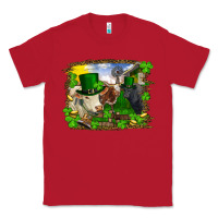 Red St patrick's day cows Classic Tee - RanaPortraitStore