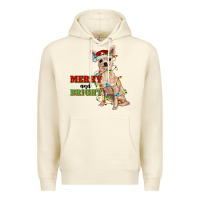 Sandshell merry and bright chihuahua Premium Hoodie - RanaPortraitStore