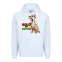 White merry and bright chihuahua Premium Hoodie - RanaPortraitStore