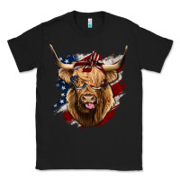 Black American Highland Cow Classic Tee - Bettercallsaul