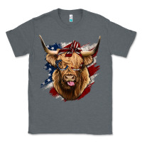 Charcoal Heather American Highland Cow Classic Tee - Bettercallsaul