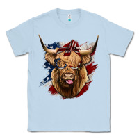 Dusty Blue American Highland Cow Classic Tee - Bettercallsaul