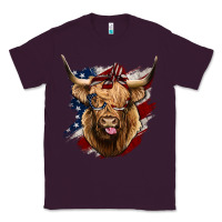 Plum American Highland Cow Classic Tee - Bettercallsaul