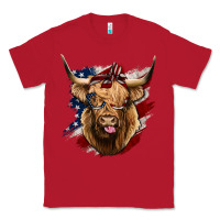 Red American Highland Cow Classic Tee - Bettercallsaul