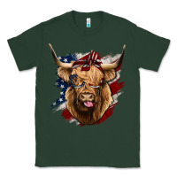 Sports Green American Highland Cow Classic Tee - Bettercallsaul