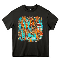 Asphalt serape with leopard pattern Heavy Core Tee - NancyCooperArtShop