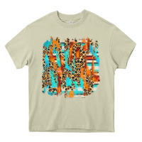 Mossy serape with leopard pattern Heavy Core Tee - NancyCooperArtShop