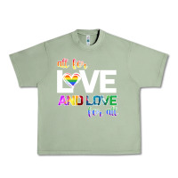 Oil Green All For Love And Love For All Urban Heavy Tee - Bettercallsaul