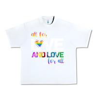 White All For Love And Love For All Urban Heavy Tee - Bettercallsaul