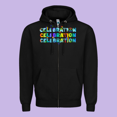Lgbtq Celebration Zipper Hoodie Designed By Bundleandbundleshop